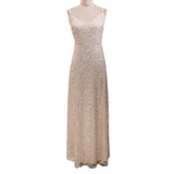 Zjkrl Summer Dress Long Dresses for Wedding Party for Woman Robe Longue Femme Backless Gold Glitter Sequin Formal Dress Elegant