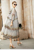 Zjkrl New Summer Brand Fashion Women High-end Luxury Vintage Sexy Slim Elegant Bead Embroidered Stitch Strap Lace Dress Y16