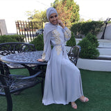 Zjkrl - Eid Mubarak Abaya Dubai Turkey Muslim Fashion Women Hijab Dress Islam Caftan Marocain Dresses Vestidos Clothing Robe Musulman