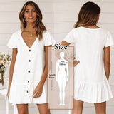 Zjkrl - 2023 Bohemian Casual Summer Beach Dress White Tunic Women Beachwear Cover-ups Plus Size Sexy Pareo Dress Sarong plage N771