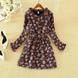 New Autumn Winter Women Dress Long Sleeve Sweet Shirt Dress Cotton Linen Velvet Thick Casual Vintage Dresses Vestidos