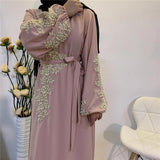 Zjkrl - Eid Mubarak Abaya Dubai Turkey Muslim Fashion Women Hijab Dress Islam Caftan Marocain Dresses Vestidos Clothing Robe Musulman