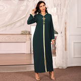 Zjkrl - Caftan Marocain Abaya Dubai Turkey Islam Kaftan Muslim Hijab Dress African Dresses For Women Robe Arabe Musulman Djellaba Femme