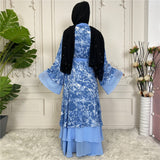 Zjkrl Ramadan Eid Mubarak Robe Longue Kimono Femme Musulmane Dubai Abaya For Women Kaftan Pakistan Turkey Islam Arabic Muslim Dress
