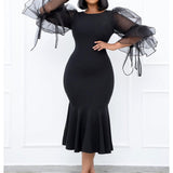 Women Dress Female African Ladies Dresses 2023 Long Sleeves