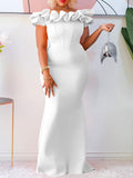Zjkrl - Elegant Party Dresses for Wedding Woman Off Shoulder Slim African Maxi Long Gown Female Occasion Celebrate Robes Summer 2023 New