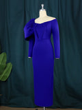 Zjkrl - Cocktail Dresses For Women Evening Party Off Shoulder Bodycon Dresses Long Sleeve High Waist Evening Party Outfits for Women Autumn Cocktail Event Gowns Large Size 4XL