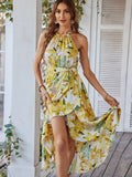 New In Spring and Summer 2023 Slip Dress Casual Vacation Fashion Print Dress for Women  Beach Long Sexy Summer Dress Dresses