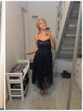 Summer Bling Stars Sequin Dress Women Vintage V Neck Sexy Mesh Dresses Vestidos Mujer Ladies Spaghetti Strap Party Tulle Dress