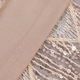Zjkrl - 2023 Elegant Luxury Women's Sequin Tassel Evening Dresses Sexy V-neck Spaghetti Strap Backless Short Birthday Party Slip Dress