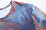 Zjkrl - Casual Sexy O-neck Printed Bodycon Party Dress for Women Streetwear Y2K 2023 Spring Summer Ladies Nightclub Mid-calf Vestidos