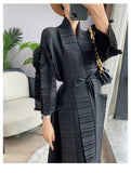 Miyake Pleated French Dress For Women In The Spring And Autumn