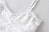 New Women Sleeveless White Sling Lace Dress Fashion Ladies Ruched Bodycon Mini Sexy Robe