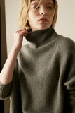 Zjkrl - Turtleneck Knitted Sweater Women Pullovers Dress Autumn Winter Warm Thick Jumpers Wool Crochet Y2k E-Girl Jumper Cardigan
