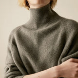 Zjkrl - Turtleneck Knitted Sweater Women Pullovers Dress Autumn Winter Warm Thick Jumpers Wool Crochet Y2k E-Girl Jumper Cardigan
