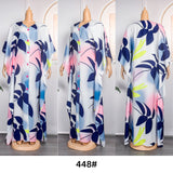 Zjkrl African Dashiki Print Long Dresses For Women Plus Size Boubou 2023 Spring New Maxi Robe Turkey Nigerian Party Outfits Abayas