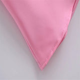 Zjkrl - 2023 New Women Hollow Design Silk Satin Texture Midi Suspender Dress Summer Sexy Revealing Back Slit Slim Pink Dress