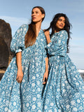 Zjkrl - 2023 Spring Oversized Holiday Dress V Collar Half Sleeve Loose Midi Dress Large Size Casual Printing Long Dress Boho Vestidos