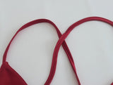 New Women  Lace Up Bandage Backless Sling Dress Vintage Wine  Red Sleeveless Ladies Satin Party Sexy Dresses