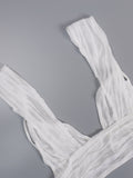 Zjkrl Summer Beach Sexy Skirts Set Women Y2K Jacquard Knitted 2 Piece Sets Tank Tops And Split Mini Dress Vacation