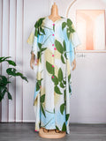 Zjkrl African Dashiki Print Long Dresses For Women Plus Size Boubou 2023 Spring New Maxi Robe Turkey Nigerian Party Outfits Abayas