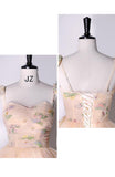 Zjkrl Fashion Spaghetti Strap Quinceanera Dresses New Champagne Colorful Floral Tulle Ball Gown Simple Sweet Fairy Vestido De Baile