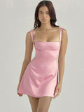 Zjkrl A Line Bustier Dress Pink