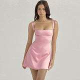 Zjkrl A Line Bustier Dress Pink