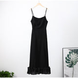 Zjkrl - Elegant Curved Hem Dress Women Midi Fashion Floral Large Swing Slip Female A-line Dresses 2023 Summer Backless Party Lady Robe