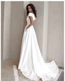 Zjkrl Elegant Casual Women's Dresses Sexy V-neck Side Slit Backless White Long Skirt Wedding Banquet Bridesmaid Dress Evening Gown