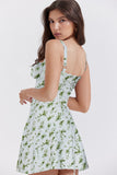 Zjkrl - Fashion A Line White Spaghetti Strap Dress Elegant Lace Up Holiday Party Mini Dresses Women Summer Casual Dresses Vestido