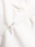 Zjkrl Elegant Casual Women's Dresses Sexy V-neck Side Slit Backless White Long Skirt Wedding Banquet Bridesmaid Dress Evening Gown