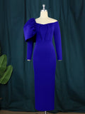 Zjkrl - Cocktail Dresses For Women Evening Party Off Shoulder Bodycon Dresses Long Sleeve High Waist Evening Party Outfits for Women Autumn Cocktail Event Gowns Large Size 4XL