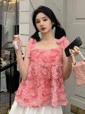 Zjkrl - France Pink Sweet Dress Women Summer Elegant Sexy Party Mini Dresses Female Designer Chic Short Sleeve Fashion Retro Dress
