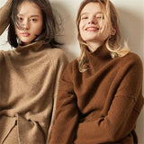 Zjkrl - Turtleneck Knitted Sweater Women Pullovers Dress Autumn Winter Warm Thick Jumpers Wool Crochet Y2k E-Girl Jumper Cardigan
