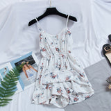 Zjkrl - Bohemian Print Thin Strap Sleeveless Dress