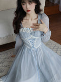 Zjkrl - 2023 Spring Pure Color French Elegant Midi Dress Long Sleeve Slim Sweet Lolita Dress Lace Vintage Party One Piece Dress Korean