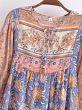 Zjkrl - 2023 Two Pieces Dress Sets Flower Shirt and Skirts Boho Matching Sets Fashion Mujer Maxi Dress Printing Ensemble Femme 2 Pièces