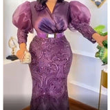 Zjkrl Plus Size African Party Long Dresses for Women 2023 New Dashiki Ankara Sequin Evening Gowns Turkey Outfits Robe Africa Clothing
