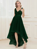 Zjkrl - Elegant V-Neck Sleeveless Sequin Floor Length Evening Dress Red Prom Party Luxury Cocktail Dress Robe For Women