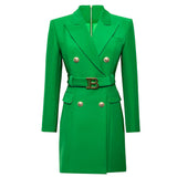 Zjkrl S-xxxl Spring And Autumn High Quality New Products Slim Slim Belt Multicolor Simple Workwear Women Suit Dress Clothes Blazers