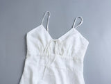 Zjkrl - 2023 Summer Women White Sling Sexy Chiffon Dress Sleeveless Fashion Mini Ladies Dresses