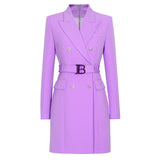 Zjkrl S-xxxl Spring And Autumn High Quality New Products Slim Slim Belt Multicolor Simple Workwear Women Suit Dress Clothes Blazers