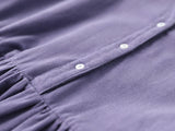 Zjkrl - Corduroy Autumn Winter Dress Elegant Women&#39;s Shirt Dress Long Skirt Loose Doll Collar Long Sleeve Outerwear Vintage Vestido Chic