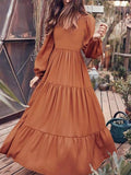 Summer New Ladies Fashion Dress Temperament Simple and Elegant Long Skirt Party Dating Office Long Skirt Solid Color