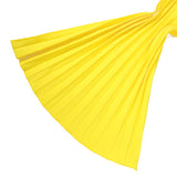 Zjkrl Sexy V-Neck Pleated Dinner Party Dress Women Yellow Elegant  with Belt Long Sleeve Robe Femme African Maxi Red Vestido