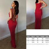 Suspender Y2K Backless Black Dress Summer Sexy Retro Long Dresses Beach Party Sleeveless Skims Big Open-Back Fishtail Clubwear