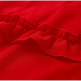 Women Elegant Deep V Neck Maxi Dress Sexy Ruffles Backless Party Club Dresses 2023 Fashion Ladies Beach Split Sundress Vestidos