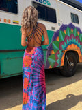 Zjkrl - 2023 Casual Summer Women Dress DIY Wearing Tie Dyeing Printing Fashion Sleeveless Dresses Sundress Beach Style Dresses