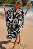 Sexy Vacation Oversize Loose Beach Dress Women 2023 Summer One Size Print Smock Sundress Boho Dresses For Women
